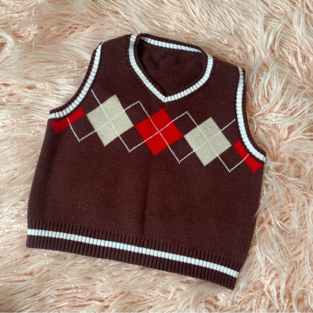 Knit V-neck Sweater Vest